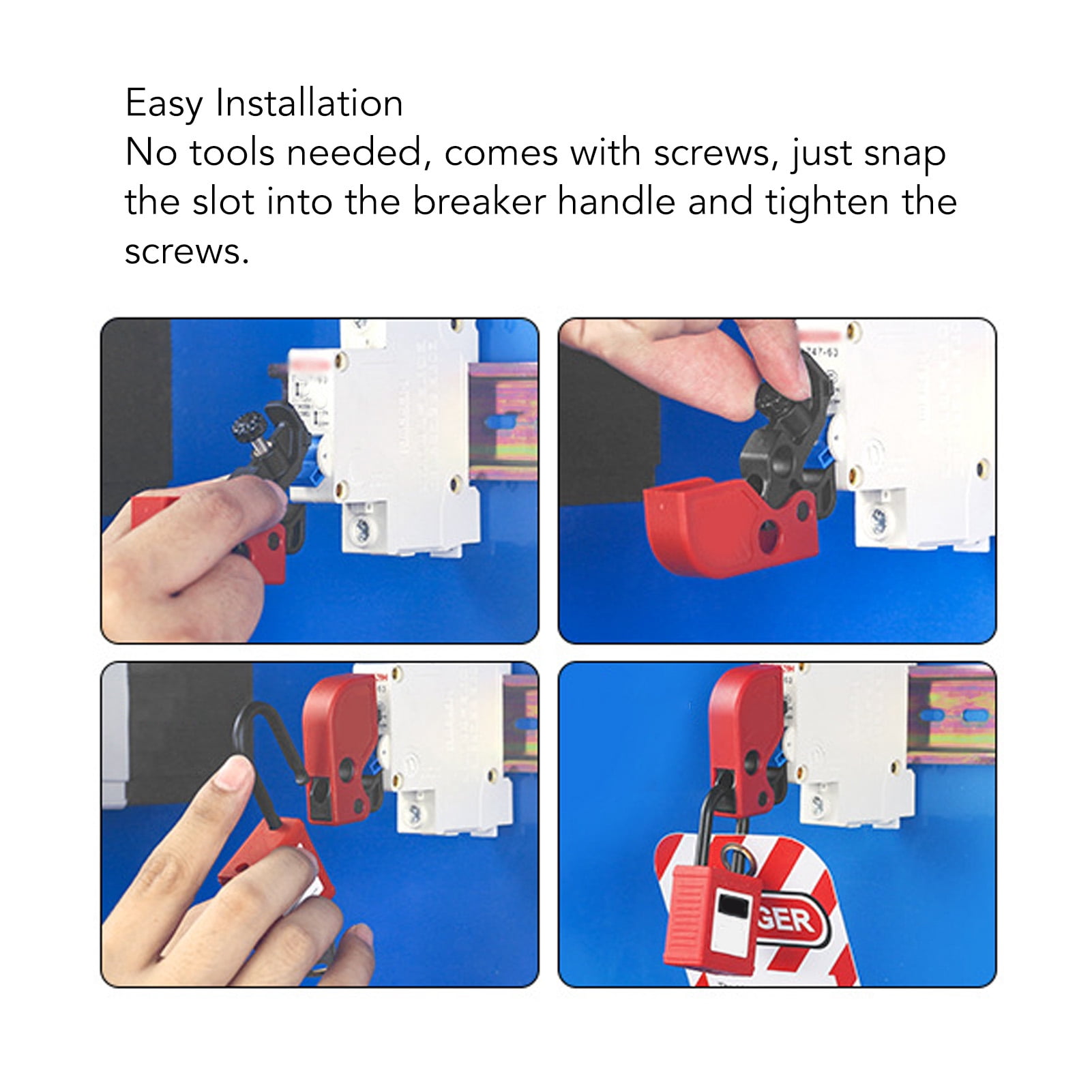 【lotton shop】 LOTO Breaker Lockout, Long Durability Universal Fit Easy