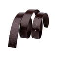 thumbnail image 3 of Catelles Genuine Leather Crocodile Pattern Men's Brown Belt , No Buckle, Compatible with Various Belt Heads, Wear-resistant, Gift Box Packaging&For waist 50in Width 1.5in(3.8cm), 3 of 8