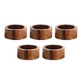 thumbnail image 2 of 5x ajustes de mesa de madera elegante cuchara tenedor cuchillo servilleteros soporte de anillos servilleteros para vacaciones banquete de fiesta de, 2 of 9