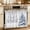 Blue, variant on Boho Green Beige Oven Skirt Curtain 27"Wx20"L, Waterproof Ruffled Stove Cover Skirt with 8 Ribbon Ties, Ethnic Southwestern Retro Geometric Decorative Oven Door Curtain for Kitchen Dishwasher Cabinet