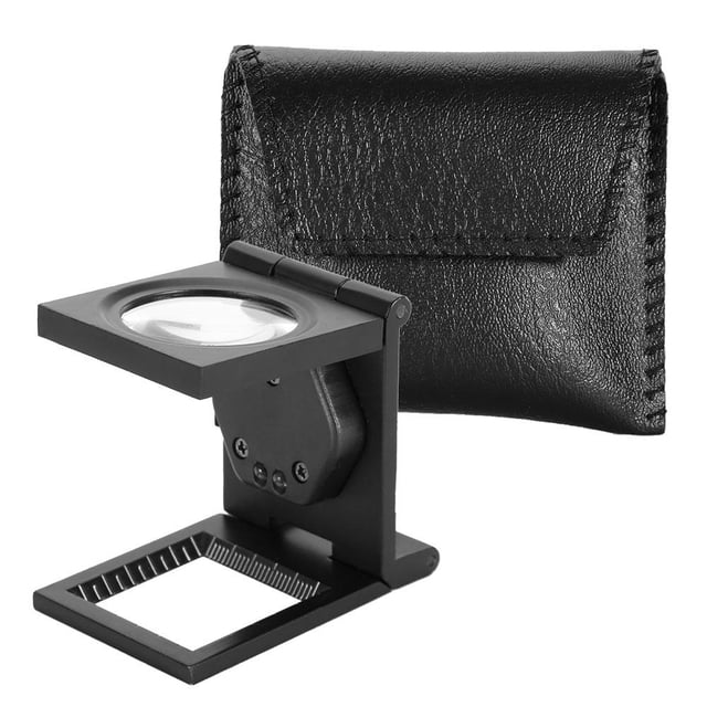 TOPINCN Pocket Loupe,30X Folding Pocket Loupe Portable Magnifier for Phone Computer Repairing, 30X Loupe