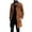 Brown, variant on QHFBli Lightweight Mens Trench Coat Men's Retro Suede Anorak Coat Medium Length Double Trench Jacket for Autumn Brown XXL