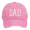 thumbnail image 1 of Aocisk Fathers Day DAD Embroidered Baseball Cap Custom Printed Design For Dad Pink One Size, 1 of 3