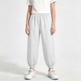 thumbnail image 5 of VEKDONE Toddler Boys Girls Joggers Kids Elastic Waist Baggy Sweatpants Breathable Relaxed Fit Everyday Casual School Play Bottoms, 5 of 9