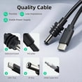 thumbnail image 3 of Para Space-X Mini USBC A D Cable Impermeable Sobrecarga Protección Cortocircuitos MINI Tipo-C A DC Cable,A, 3 of 9