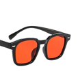 thumbnail image 3 of Gafas de sol vintage Gafas de sol coreanas para mujer Personalidad de moda Gafas de sol cuadradas con forma de arroz Malla roja Mismo estilo Brillante Negro Amarillo, 3 of 5