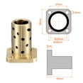 thumbnail image 2 of Uxcell 20mm x 28mm x 50mm Sleeve Bearings Square Flanged Wrapped Oilless Bushings, 2 of 5