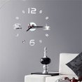 WMENJIAZIHAN Clocks Clearance 3D DIY Roman Numbers Acrylic Mirror Wall ...