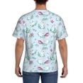 thumbnail image 3 of Vsdgher Rabbit And Butterfly Print Men's Dry Fit Mesh Athletic Shirts Moisture Wicking Tennis T-Shirt Tops, 3 of 9