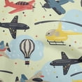 thumbnail image 1 of oneOone Silk Tabby Greenish Beige Fabric Airplane Nursery Kids Diy Clothing Quilting Fabric Print Fabric By Yard 42 Inch Wide, 1 of 6