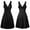 Black, variant on Outfmvch Black Dresses for Women Plus Size Summer Dresses Plus Size V-neck Retro Sling Pleated Slim Flare Skirt Dresse Black Dress Black XXL