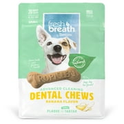 Fresh Breath by TropiClean Small Breed Dental Chew Banana Flavor - Small Chews, 11 Oz