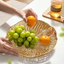 pvdgvd Extravagant Plastic Flower Fruit Tray, with Built-in Draining & Elevated Pedestal, for Candy Dessert Snacks, Household Table Display