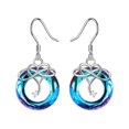 thumbnail image 2 of Pendientes de gota para mujer, cumpleaños, anillos de oreja de moda azules, pendientes huecos para novia para boda, , Baoblaze Pendientes colgantes, 2 of 7