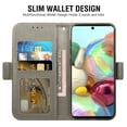 thumbnail image 6 of Asuwish Compatible with Samsung Galaxy A71 4G Wallet Phone Case and Tempered Glass Screen Protector Flip Credit Card Holder Stand Mandala Flower Cell Cover for A 71 71A S71 A715F Women Men Gray, 6 of 9