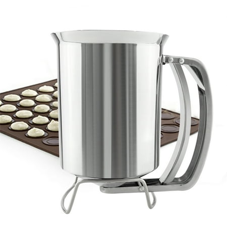 

ALDKithcne Dough Dispenser | Stainless Steel Batter Dispenser | 0.8 L | Waffles Crepes Pancakes etc.