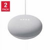 Google Nest Mini (2nd Generation) Smart Speaker - Chalk 2 Pack