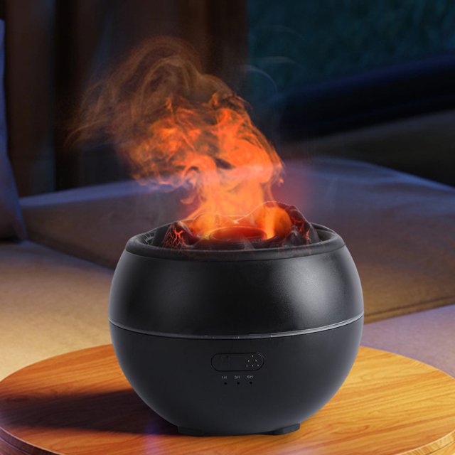 Humidificador de aire con aroma de escritorio, rociador de aromaterapia con volcán de sincronización para el hogar y la oficina