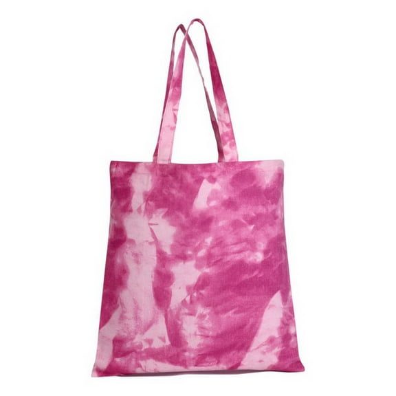 Q-Tees TD800 Tie-Dyed Canvas Bag-PINK LADY