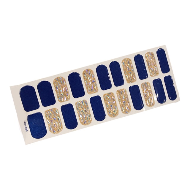 Vogacara Calcomanías de uñas no tóxicas, fáciles de aplicar en cualquier ocasión, pegatinas de uñas de gel con luz profesional Juegos de manicura