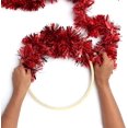 thumbnail image 3 of Guirnalda navideña (3 piezas) - Guirnalda navideña roja de 2 m para decoración de árboles de Navidad - Guirnalda de decoración navideña para paredes, ventanas, coronas, rieles, 3 of 5