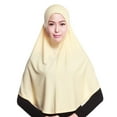 thumbnail image 2 of ZDNIXIAN Women Instant Pull On Hijab Khimar Soft Lightweight Chiffon Headscarf Full Coverage Modest Head Wrap Daily Outdoor Wear, 2 of 7