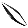thumbnail image 2 of Front Headlight Cover Head Light Lamp Eyelid Eyebrow Trim ABS for Ford Fiesta MK6.5 2013-2017 Bright, 2 of 5
