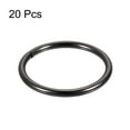 thumbnail image 3 of 38mm ID 3.8mm Thickness Metal O Ring Iron Black 20 Pack, 3 of 4
