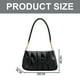 thumbnail image 2 of Nuevo bolso plisado debajo del brazo con textura Joker, bolso de hombro de moda para mujer de PU negro, 2 of 5