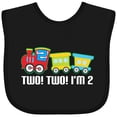 thumbnail image 3 of Inktastic 2nd Birthday Two Two Train Boys Baby Bib, 3 of 4