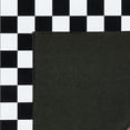 thumbnail image 4 of Crystal Print Checker Modern Checkered Black Area Rug, 3x5, 4 of 5