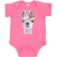 thumbnail image 3 of Inktastic Cute Llama with Flower Boys or Girls Baby Bodysuit, 3 of 5