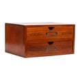 thumbnail image 5 of Wooden 15 Drawers Card Drawer Organizer with Catalog Desktop Drawer Organizer, Card Catalog Wooden Desktop Organizer, Tea Coffee Storage Tool, 5 of 11