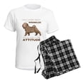 thumbnail image 4 of CafePress - Shar Pei Attitude Women's Light Pajamas - Women's Short Sleeve Print T-Shirt and Pants Light Cotton Pajama Set, 4 of 7