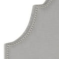 thumbnail image 3 of SAFAVIEH Hallmar Classic Elegant Upholstered Headboard, Twin, Arctic Grey, 3 of 5