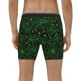 thumbnail image 4 of Xecao Green Bright Web with Spiders Print Boxer Briefs for Men's Stretch Moisture-Wicking Underwear, Mid-Rise Classics breathable fabric, 4 of 7