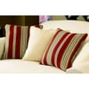 Home Trends Avalon Stripe Pillow, Burgundy