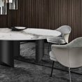 thumbnail image 4 of Stainless Steel Marble Kitchen Tables For Dinner Modern Long Rectangular Pandora Glossy Slate Dining Table Indoor Furniture My Lux Decor Round, 4 of 17