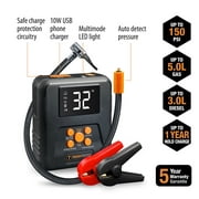 ToughTested Phoenix All-in-One Vehicle Jump Starter with Tire Inflator, 500A Jump Start, 150 PSI Air Pump, 10W USB Power Bank, Multi-Mode LED Light & Carry Case