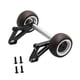 thumbnail image 5 of Rueda delantera para coche RC, barra de caballito de aluminio, rueda trasera para coche RC, soporte delantero Negro, 5 of 9