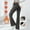 Dark Gray(Womens Pants), variant on ZHYou Women High Waist Fleece Lined Thermal Flare Yoga Pants,Slim Fit,Stretchy,Soft,Casual,Tummy Control,Warm Trousers,Dark Gray,Size M