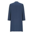 thumbnail image 5 of Taylonsss Womens Casual Batwing 3/4 Sleeve Solid Color Tiered Cake Round Neck Dress, 5 of 6