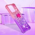 thumbnail image 2 of Cute Clear Case for Xiaomi Redmi 10C with Ring Kickstand, Bling Gradient Quicksand Glitter Flowing Liquid Floating Case Cover for Xiaomi Redmi 10C JB Pink Mauve, 2 of 14