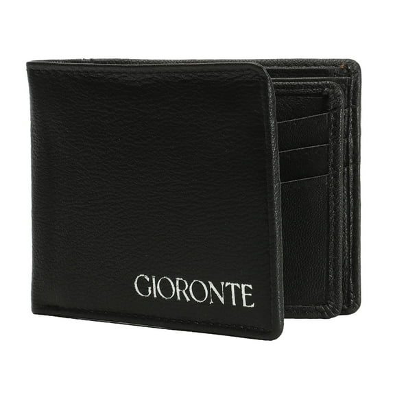 Gioronte BiFold Premium RFID Blocking Leather Wallet for Men – Slim Genuine Leather Wallet with Multiple Card Slots, Cash Compartment, and Secure RFID Protection