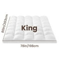 thumbnail image 4 of Soulgenix Mattress Topper King, Cotton Mattress Pad, Ultra Soft 400TC Pad, Mattress Protector with 8-21” Deep Pocket for Back Pain and Deep Sleep, 4 of 12