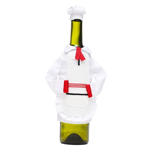 Fiudx Funda para Botella de Vino, Diseño Navideño Colorido, Bonita y Divertida Decoración Navideña, Perfecta para Fiestas En Casa y Reuniones Festivas, de Algodón Mezclado, Tamaño 20 X 17 Cm.
