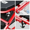thumbnail image 6 of DNA Motoring TOOLS-00186 40 Inches 2 IN 1 Rolling Folding Car Creeper Seat 6 Pcs 2" Casters Red, 6 of 6