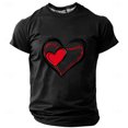 thumbnail image 1 of Camisetas de Manga Corta Casual Impresión Cuello Redondo Suéter Camiseta, Blusa de Moda de Poliéster Ligero, 1 of 3