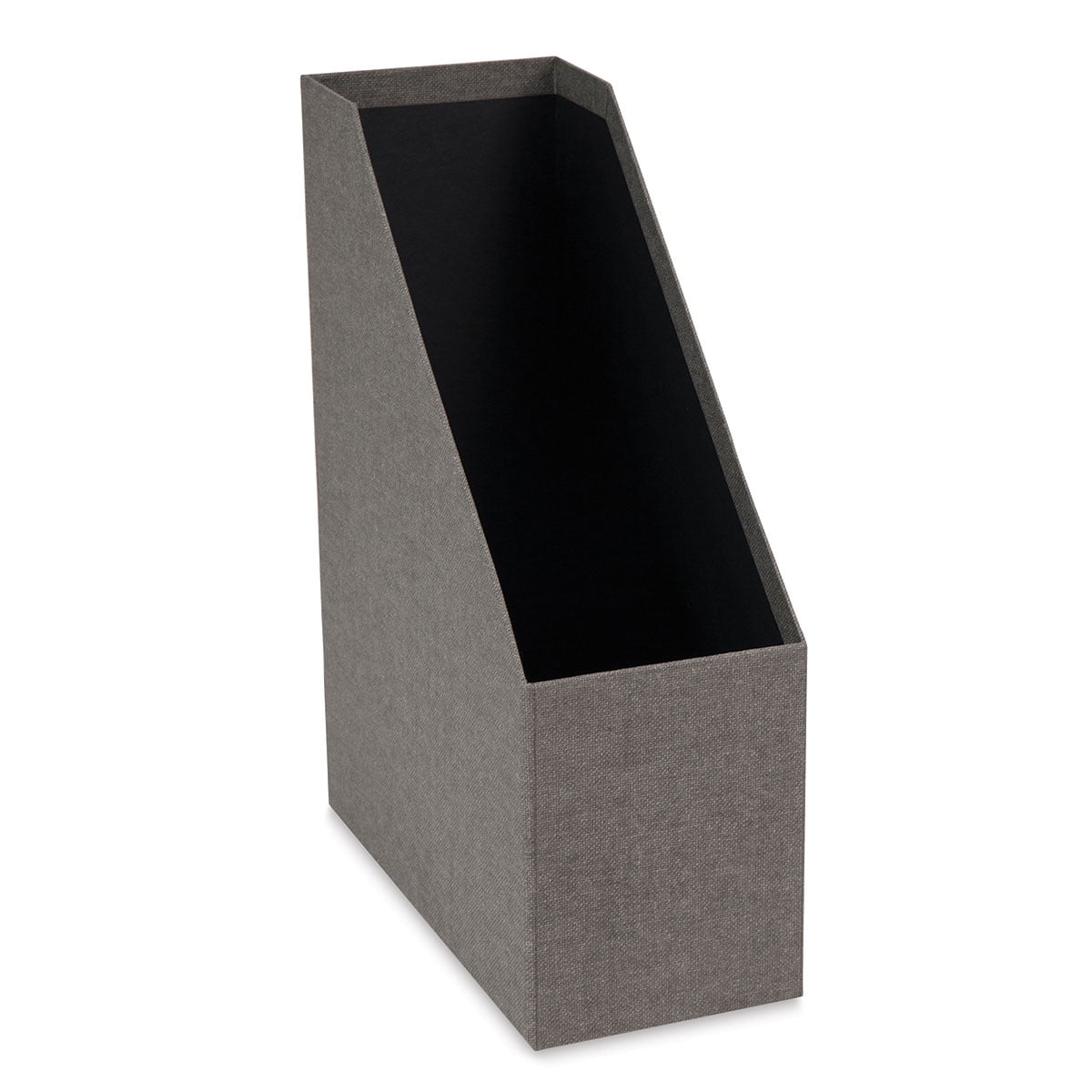 Bigso Estelle Canvas Fiberboard Upright Magazine Storage Box, 12.6 x 4.