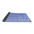 thumbnail image 2 of Ahgly Company Indoor Round Solid Blue Modern Area Rugs, 4' Round, 2 of 4